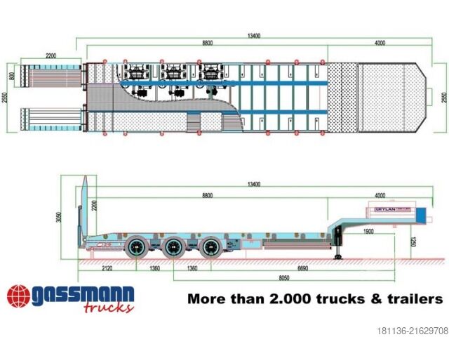 Semirimorchio ribassato  FSML 2 B1