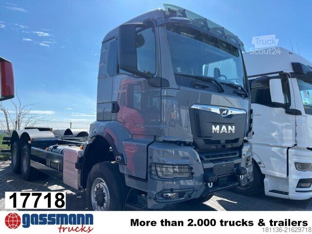 Truck chassis MAN TGS 33.540 6x6 BB CH, Intarder