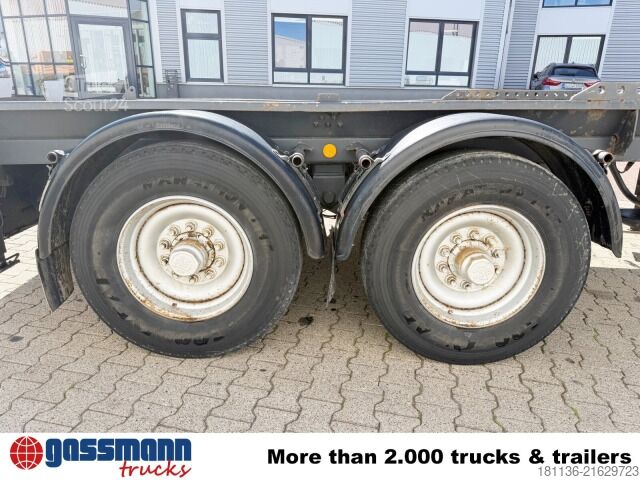 Prikolica s kavljem za dvigovanje Hüffermann HTM 13.40 PT, Anhänger für Absetzcontainer