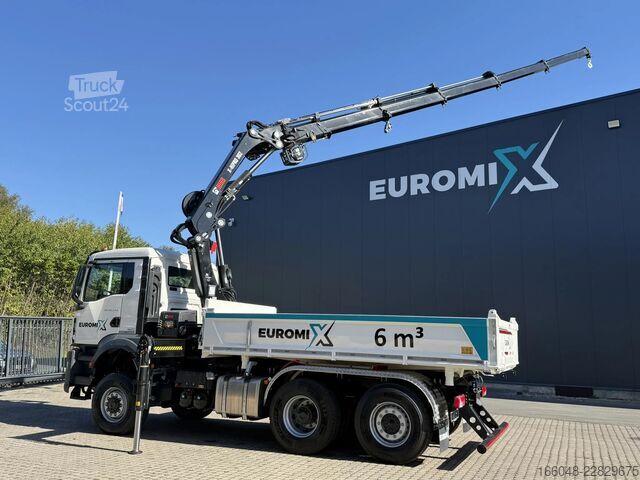 Tipper med kran MAN TGS 28.440 TGS 28.440 6x4-4  3-Seiten-Kipper Hi...