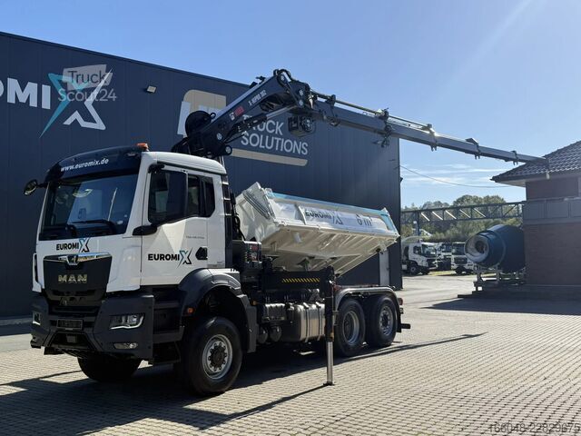 Tipper med kran MAN TGS 28.440 TGS 28.440 6x4-4  3-Seiten-Kipper Hi...