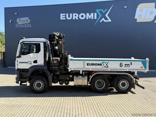 Tipper med kran MAN TGS 28.440 TGS 28.440 6x4-4  3-Seiten-Kipper Hi...