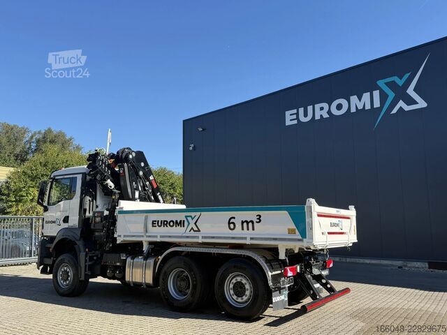 Tipper med kran MAN TGS 28.440 TGS 28.440 6x4-4  3-Seiten-Kipper Hi...
