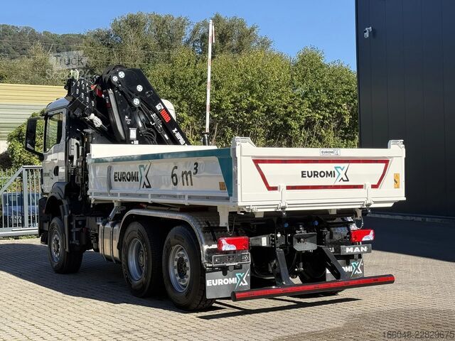 Tipper med kran MAN TGS 28.440 TGS 28.440 6x4-4  3-Seiten-Kipper Hi...