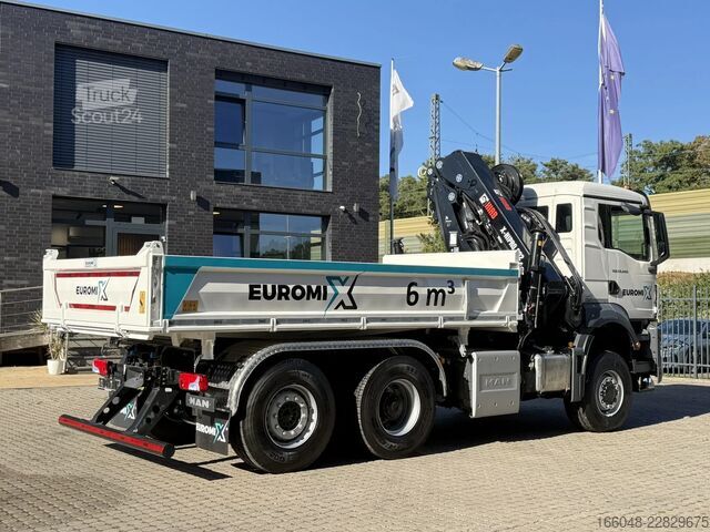 Tipper med kran MAN TGS 28.440 TGS 28.440 6x4-4  3-Seiten-Kipper Hi...