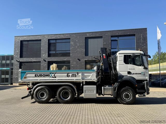 Tipper med kran MAN TGS 28.440 TGS 28.440 6x4-4  3-Seiten-Kipper Hi...