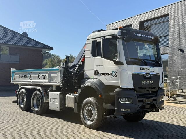 Tipper med kran MAN TGS 28.440 TGS 28.440 6x4-4  3-Seiten-Kipper Hi...