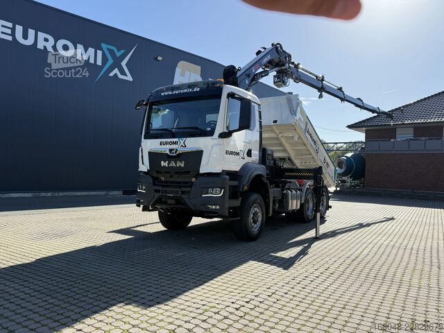 Tipper med kran MAN TGS 28.440 TGS 28.440 6x4-4  3-Seiten-Kipper Hi...