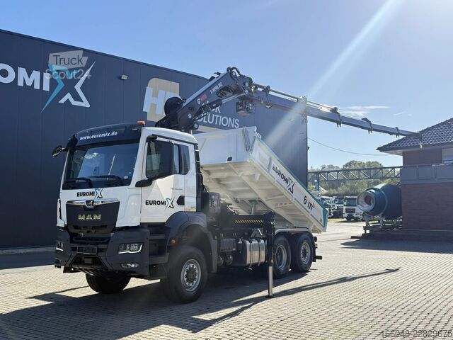 Tipper med kran MAN TGS 28.440 TGS 28.440 6x4-4  3-Seiten-Kipper Hi...