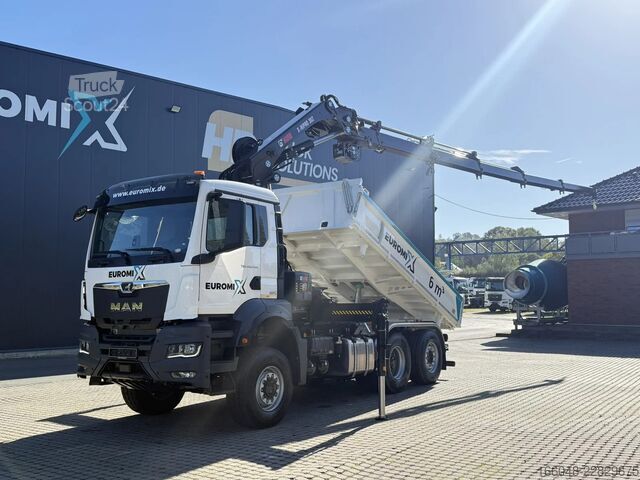 Tipper med kran MAN TGS 28.440 TGS 28.440 6x4-4  3-Seiten-Kipper Hi...