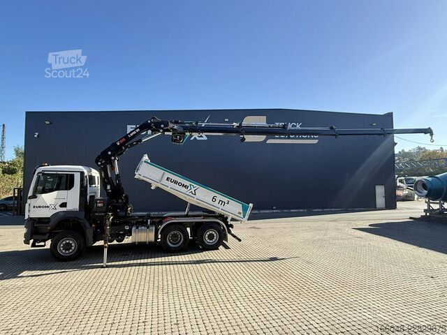 Tipper med kran MAN TGS 28.440 TGS 28.440 6x4-4  3-Seiten-Kipper Hi...