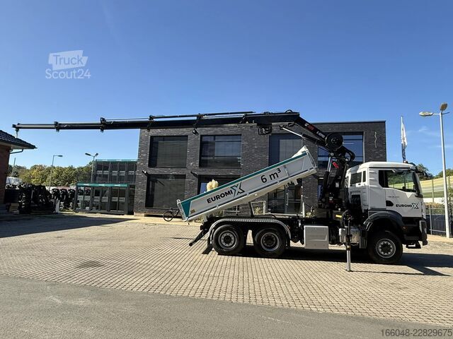 Tipper med kran MAN TGS 28.440 TGS 28.440 6x4-4  3-Seiten-Kipper Hi...