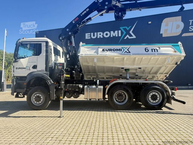 Tipper med kran MAN TGS 28.440 TGS 28.440 6x4-4  3-Seiten-Kipper Hi...