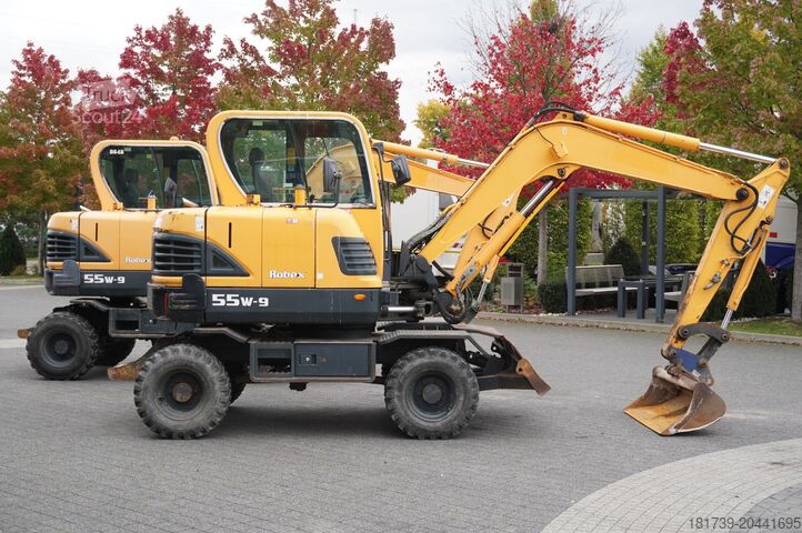 Kolové rypadlo Hyundai Robex 55W-9 Wheeled Excavator 5.5t / 2pc