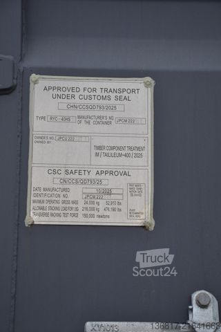 Návěs s výměnnou nástavbou  Seecontainer 40 ft / 5 Door High Cube neuwertig