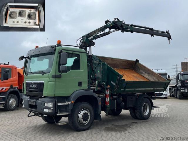 Trójstronna wywrotka MAN TG-M 18.340 4x4 BB 2-Achs Allradkipper Kran Funk