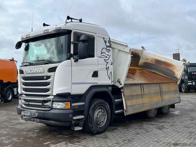Háromirányú billenő teherautó SCANIA G 410 6x4 3-Achs Kipper Meiller Bordmatik