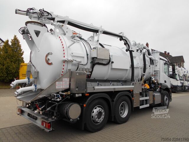 Vakuová cisterna Mercedes-Benz Actros 2543 L 6x2 / Faros 14/1 piston