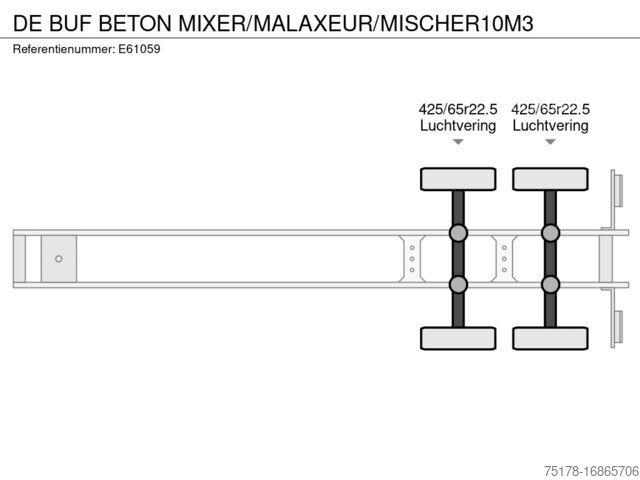 Liquidificador DE BUF BETON MIXER/MALAXEUR/MISCHER10M3