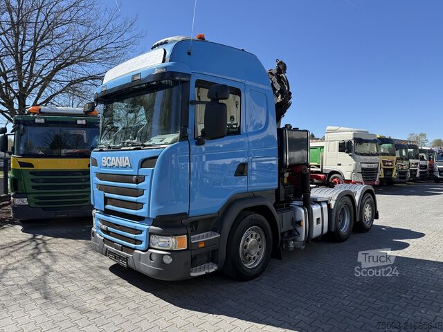 Кран, змонтований на вантажівці Scania G450 6X2 Kran Palfinger PK 26002