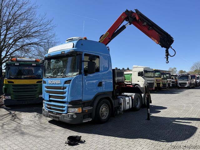 Стандартний тягач Scania G450 6X2 Kran Palfinger PK 26002