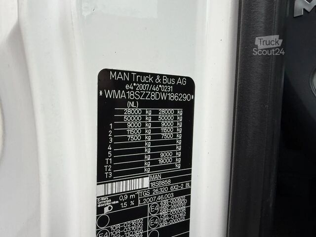 Kuffert MAN TGS 26.320 EEV Koffer Stuuras AHK 3.000KG LBW 3...