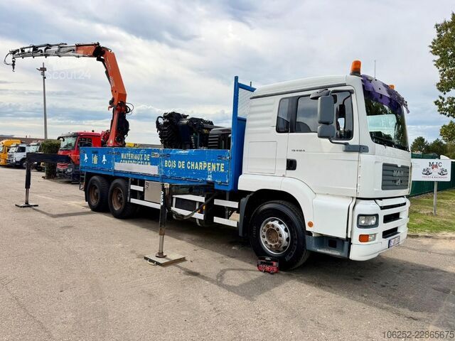 Ladepritsche MAN TG 410 A 6x4 PRTISCHE + KRAN PALFINGER PK 27000...