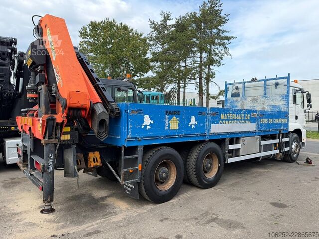 Ladepritsche MAN TG 410 A 6x4 PRTISCHE + KRAN PALFINGER PK 27000...