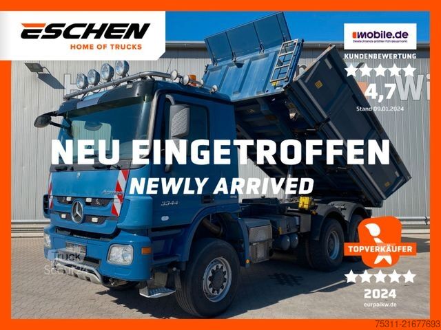 Camión volquete MERCEDES-BENZ Actros 3344 AK 6x6 MP3 | Telligent*Bordmatic*AC