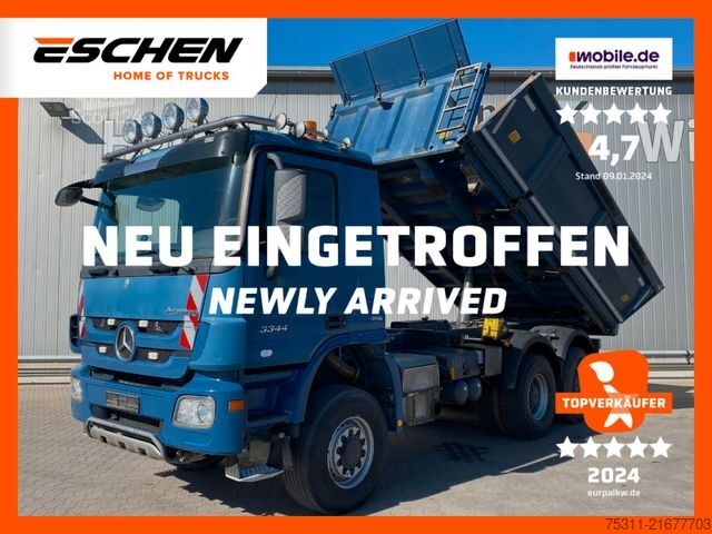 Autocamion basculant tridirecțional MERCEDES-BENZ Actros 3344 AK 6x6 MP3 | Telligent*Bordmatic*AC