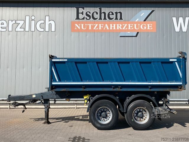 Remorcă basculantă trilaterală MEILLER Kippanhänger| EBS*BPW-Achsen*Luft*1.Hand*Trommel