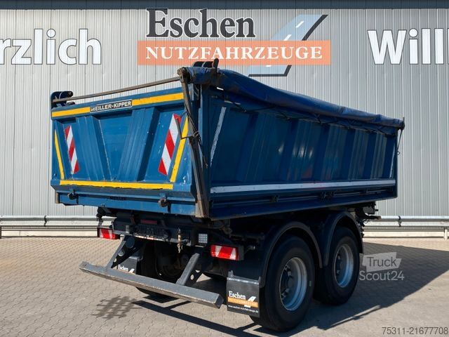 Remorcă basculantă trilaterală MEILLER Kippanhänger| EBS*BPW-Achsen*Luft*1.Hand*Trommel