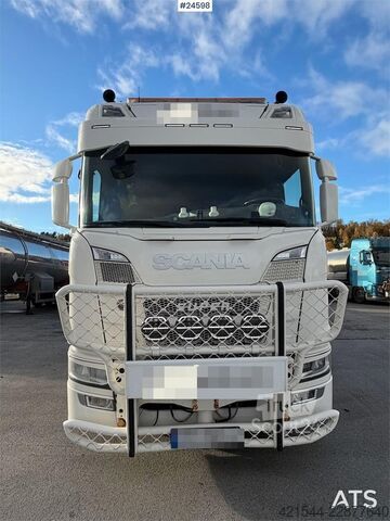 Camion-grue Scania R500 8x2 Crane truck – HMF 7020 with jib and winch