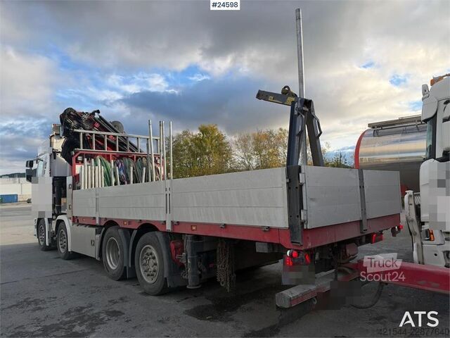 Žeriavové vozidlo Scania R500 8x2 Crane truck – HMF 7020 with jib and winch