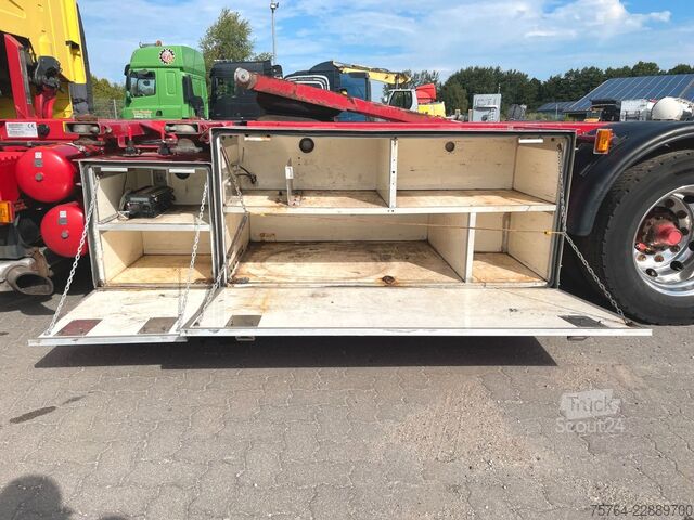 Autocamion cu caroserie interschimbabilă SCANIA R420 / BDF bis 7,45m / 20 Fuß / LBW / Gelenkt