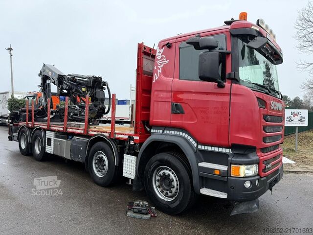 Dépanneuse Scania R490 8x4 + CRANE HIAB 377 E-4 HIPRO + JIB 100 X...