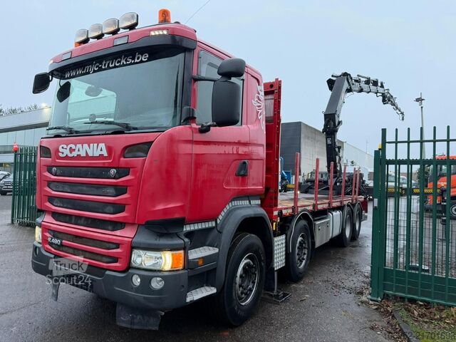 Dépanneuse Scania R490 8x4 + CRANE HIAB 377 E-4 HIPRO + JIB 100 X...