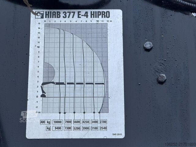 Dépanneuse Scania R490 8x4 + CRANE HIAB 377 E-4 HIPRO + JIB 100 X...