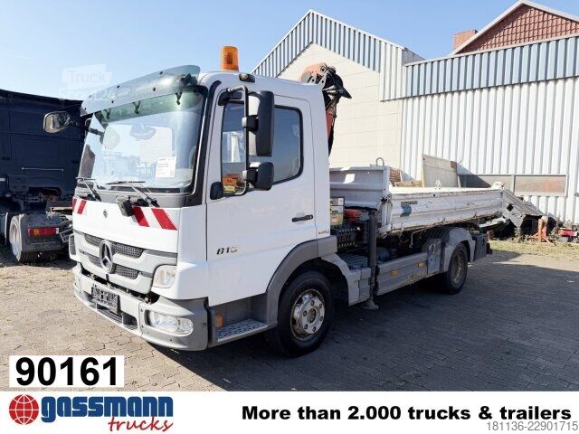 Φορτηγό ανατρεπόμενο βαν Mercedes-Benz Atego 818 K 4x2, 2x AHK, Kran Palfinger PK7001-K