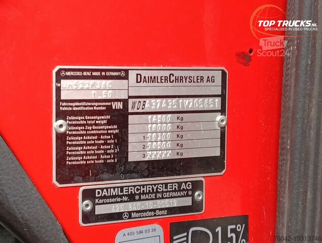 Brandweerwagen Mercedes-Benz Unimog U 5000 4x4 - (type 437.4) 4000 ltr -Lier...