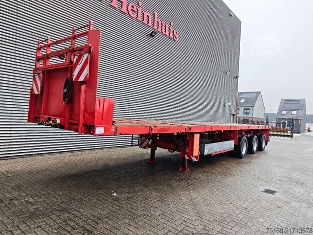 Plattform trailer Nooteboom OVB-48-VV Powersteering 15.4 Meter Extandable!