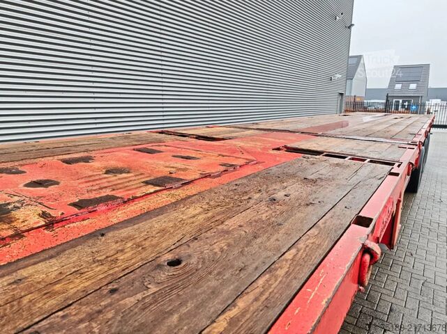 Plattform trailer Nooteboom OVB-48-VV Powersteering 15.4 Meter Extandable!