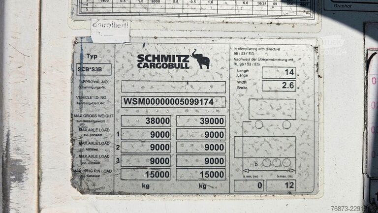 Ψυκτικός ημιρυμουλκούμενος SCHMITZ CARGOBULL SCB S3B THERMO KING SLX SPECTRUM