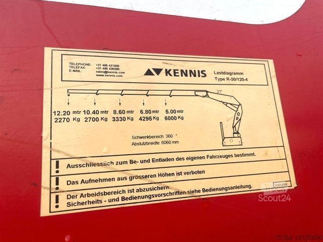 Odprta polprikolica SCHWARZMÜLLER Roll Kran Kennis 30R Drehkranz/2x gelenkt/Miete