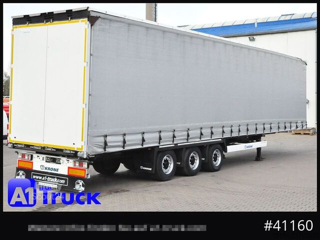 Åben sættevogn med presenning KRONE SD, Tautliner Mega, Liftachse, 4 x vorhanden