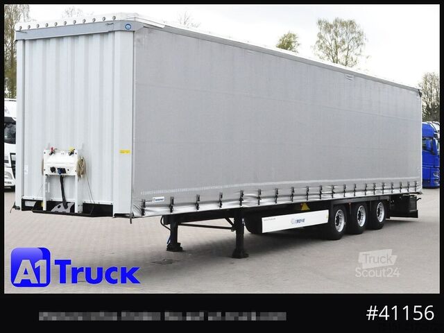 Åben sættevogn med presenning KRONE SD, Tautliner Mega, Liftachse, 3 x vorhanden