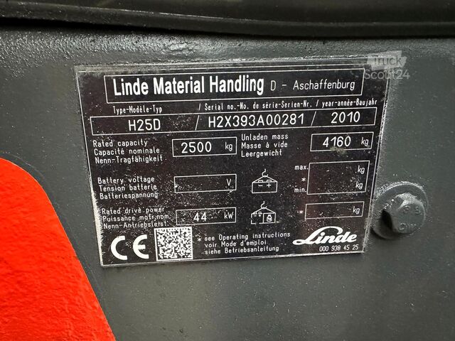 2010 Linde H25D 2 500 kg Linde H 25D