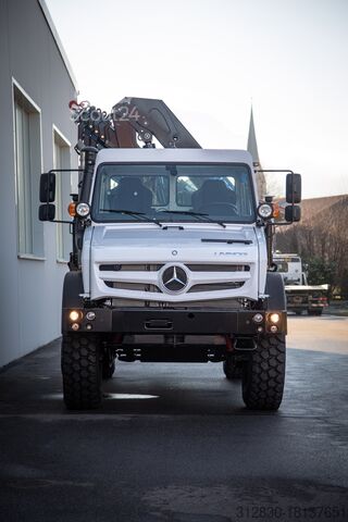 Modello speciale Kranimog KARL con HMF 1620 Kranimog  Unimog U5023 Sondermodell KARL mit HMF 1620