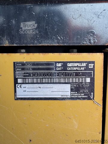 Crawler excavators Caterpillar 320-07 NG