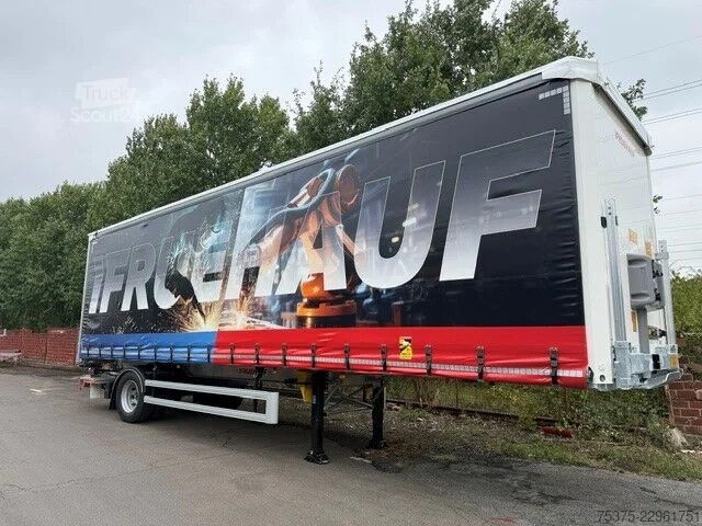 Брезент Fruehauf City Curtainsider steering axle